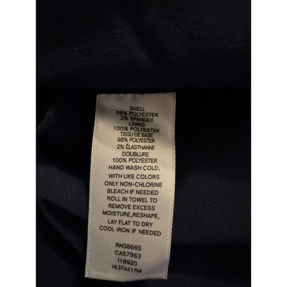 Chelsea28 NWOT Sz XL Navy One Shoulder A-Lined Lined Dress - Picture 4 of 13